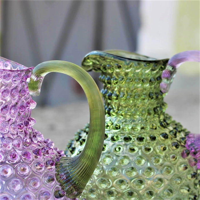 Anna von Lipa Hobnail Krug Karaffe Böhmisches Glas