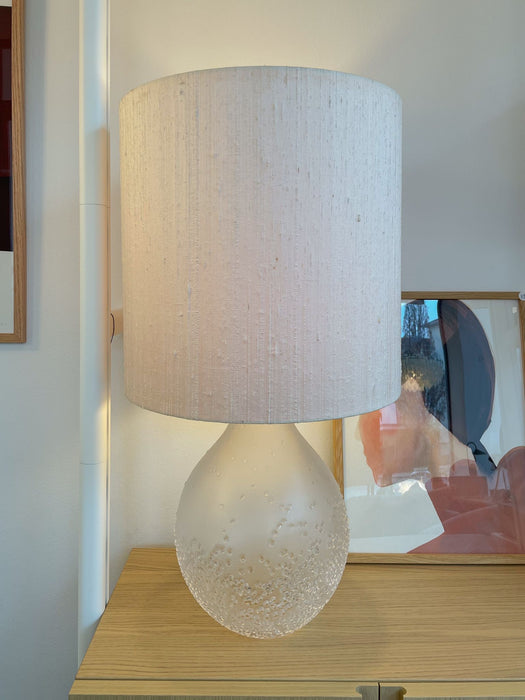 Vintage Glas Tischleuchte Patmos Peill & Putzler
