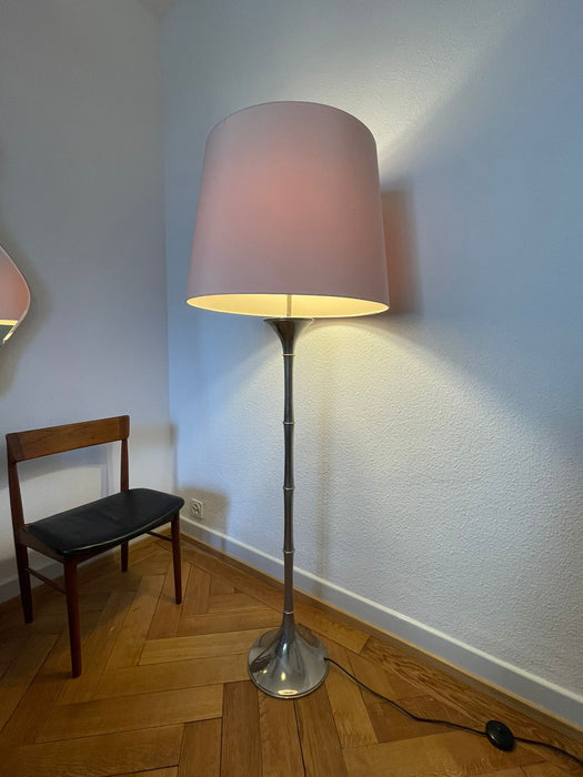 Vintage Bamboo Ingo Maurer Stehleuchte 1970