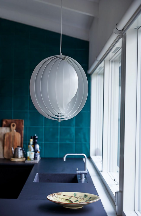 Verpan Moon Pendelleuchte Design Verner Panton