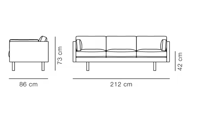 Fredericia Sofa Design Erik Jørgensen EJ220