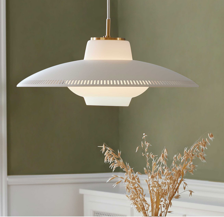 Warm Nordic Opal Shade Pendant Light