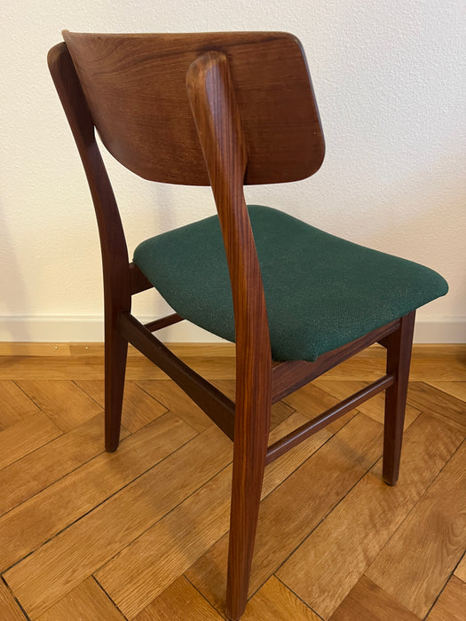Vintage set of 4 chairs Niels O. Møller for JL Møller Teak Denmark 60s