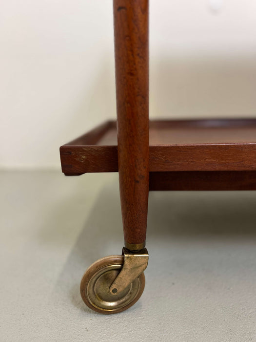 Vintage Barwagen Trolley Teak mit Verlängerung 60er Jahre