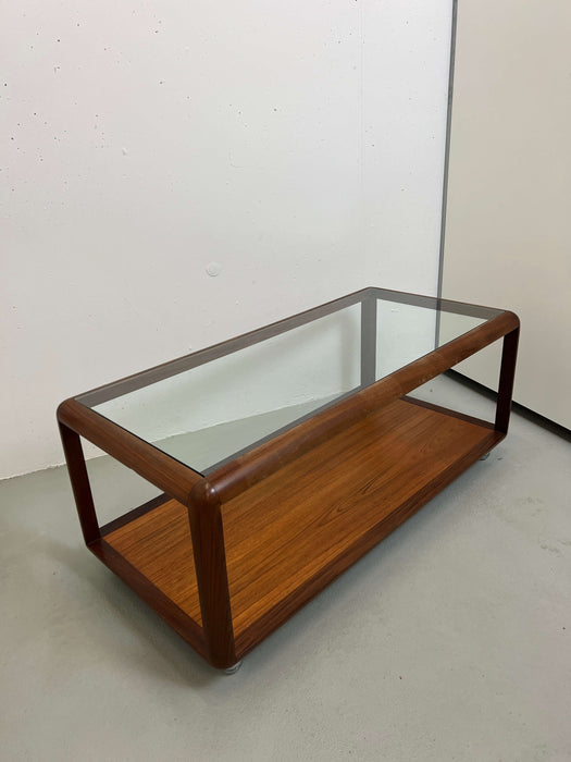 Vintage Couchtisch Glas Teak G-Plan Midcentury