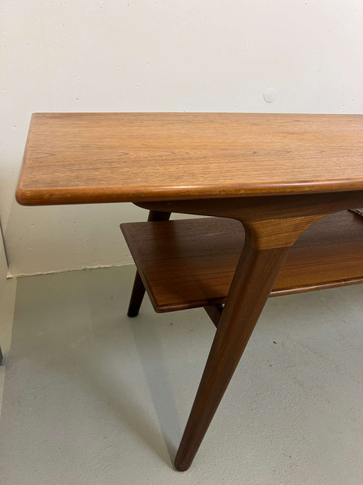 Vintage Surfboard Coffee Table Johannes Andersen Teak Denmark 60s