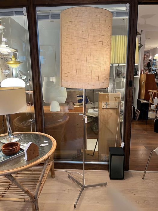 Vintage floor lamp with metal base