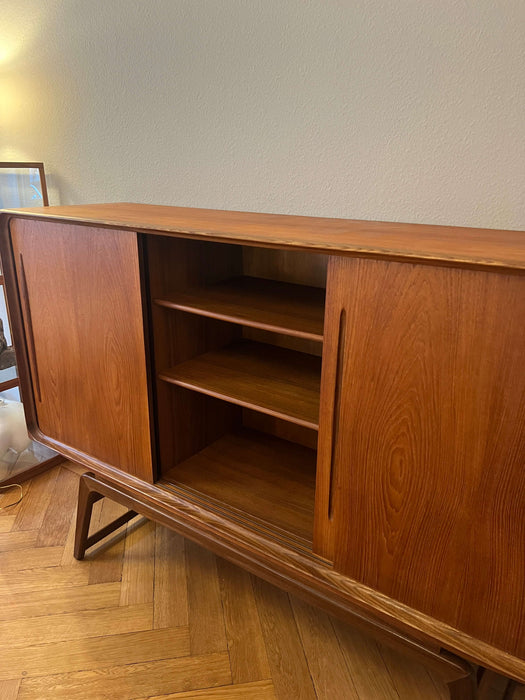 Vintage Sideboard Highboard Teak Wilhelm Schauman Finnland 60er Jahre