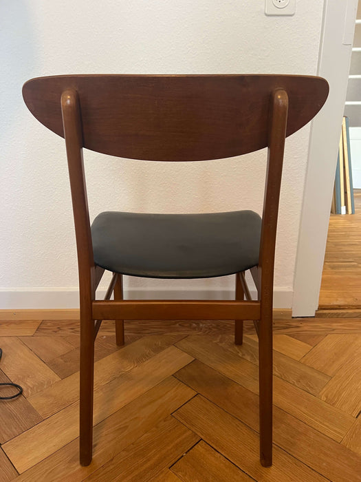 Vintage Stuhl Farstrup Teak 60er Jahre schwarz