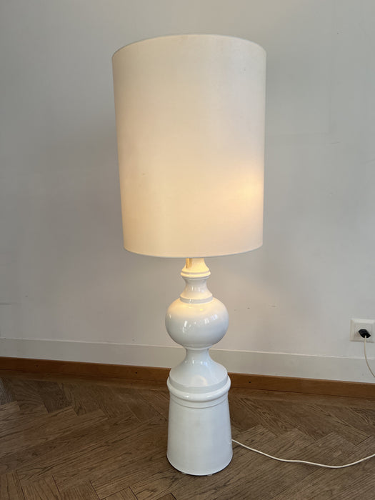 Vintage Margrit Linck Stehleuchte Keramik weiss 60er
