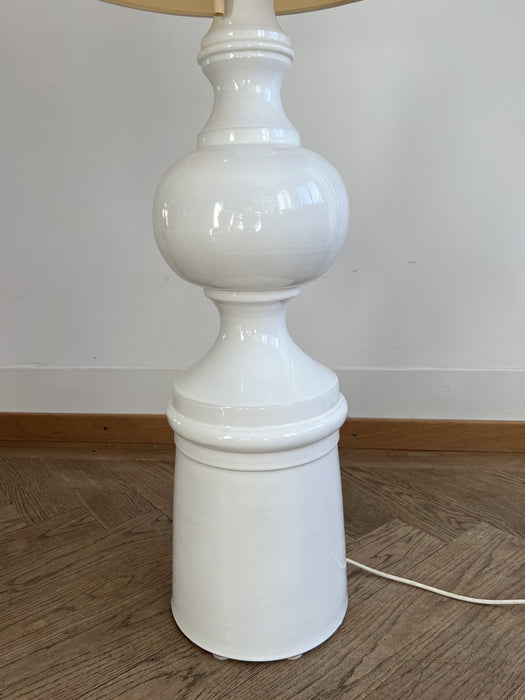 Vintage Margrit Linck Stehleuchte Keramik weiss 60er
