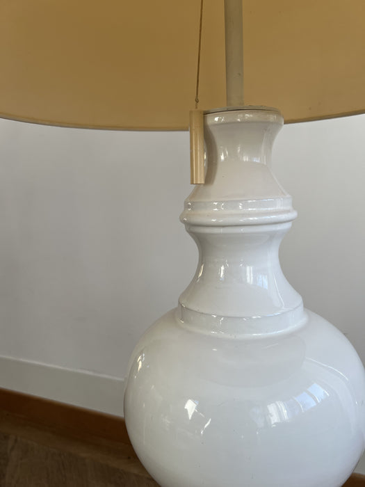 Vintage Margrit Linck Stehleuchte Keramik weiss 60er