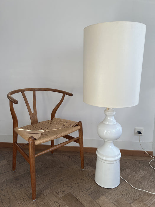 Vintage Margrit Linck Stehleuchte Keramik weiss 60er