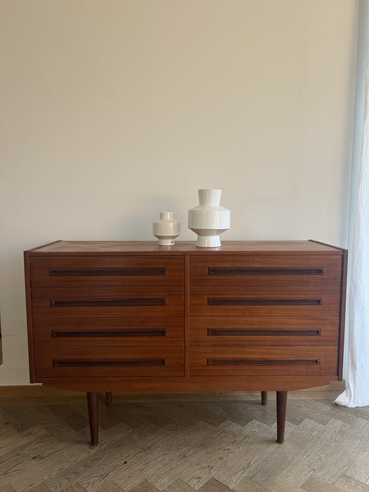 Vintage Sideboard Kommode mit Schubladen Teak Dänemark 60er