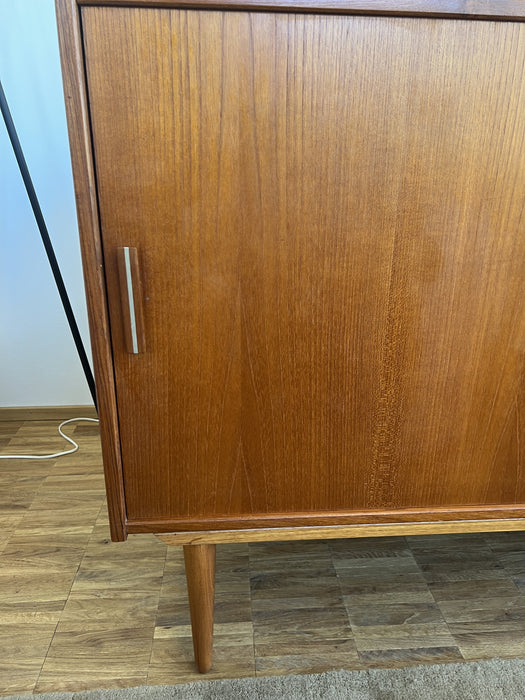 Vintage Sideboard Dänemark 60er Teak mit Schiebetüren