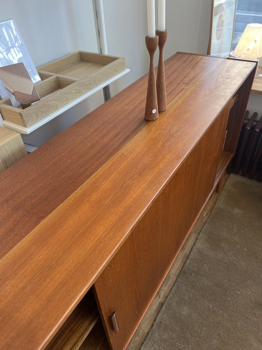 Vintage Sideboard Dänemark 60er Teak mit Schiebetüren