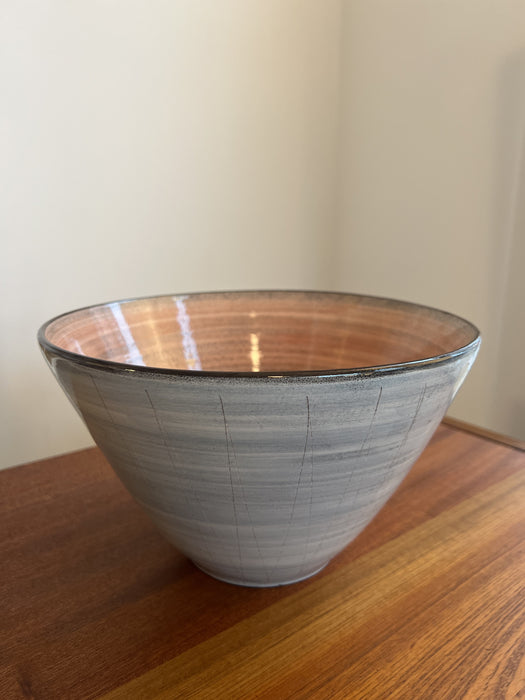 Vintage Schale handbemalt von Burkart Schweizer Keramik Design 50/60er