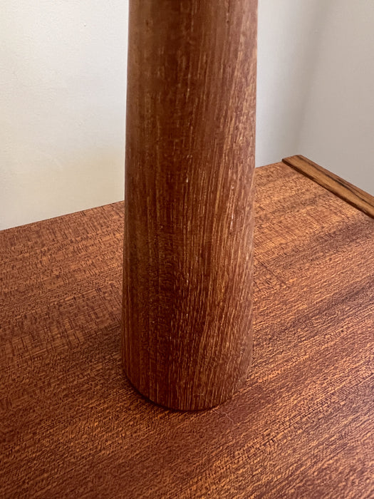 Vintage Kerzenhalter 2-er Set Teak Dänemark 60er