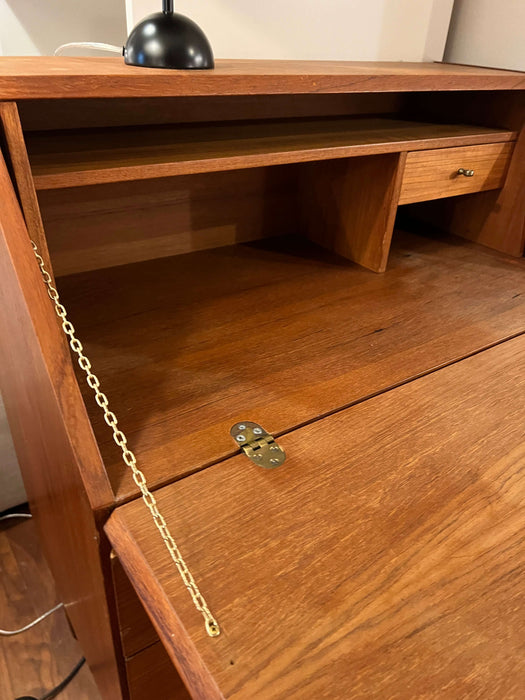 Vintage Sekretär Kommode Teak Dänemark 60er Jahre