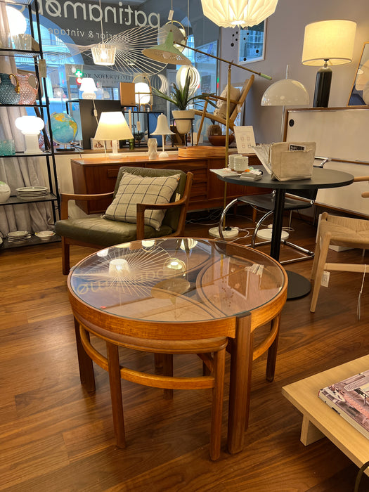 Vintage set of 4 Trinity coffee tables teak Nathan England 60s 