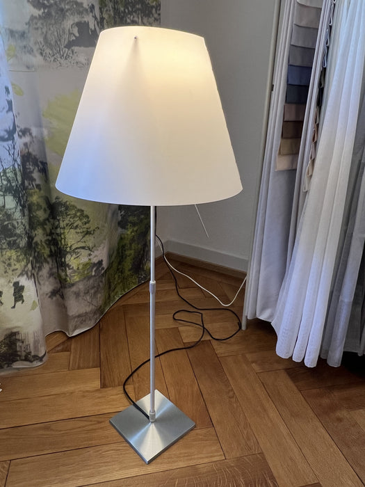 Vintage Luceplan Tischleuchte Constanza Chrom