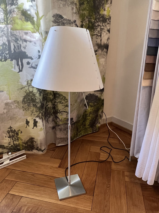Vintage Luceplan Tischleuchte Constanza Chrom