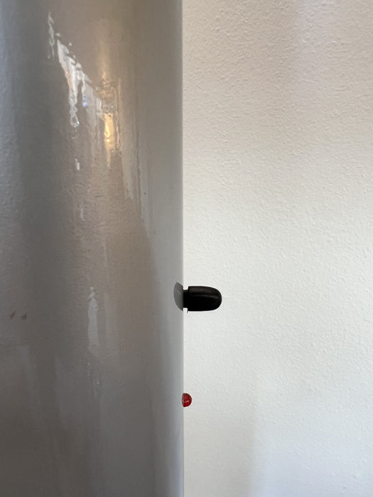 Vintage Stehleuchte Megaron von Artemide silbergrau