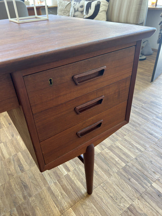 Vintage Schreibtisch Pult Büro Teak Dänemark 60er