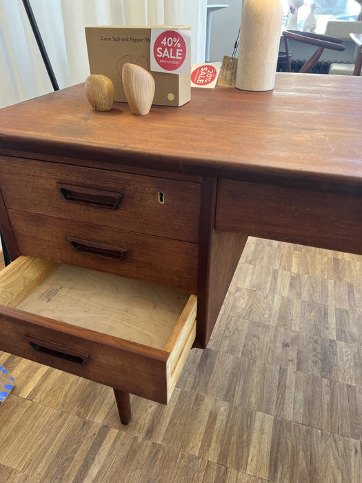 Vintage Schreibtisch Pult Büro Teak Dänemark 60er