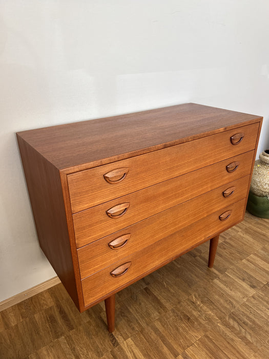 Vintage Teak Kommode Kai Kristiansen für Feldballes Møbelfabrik Dänemark 60er