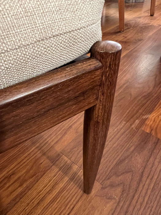 Vintage stool Ottoman Denmark by Magnus Olesen made of rosewood