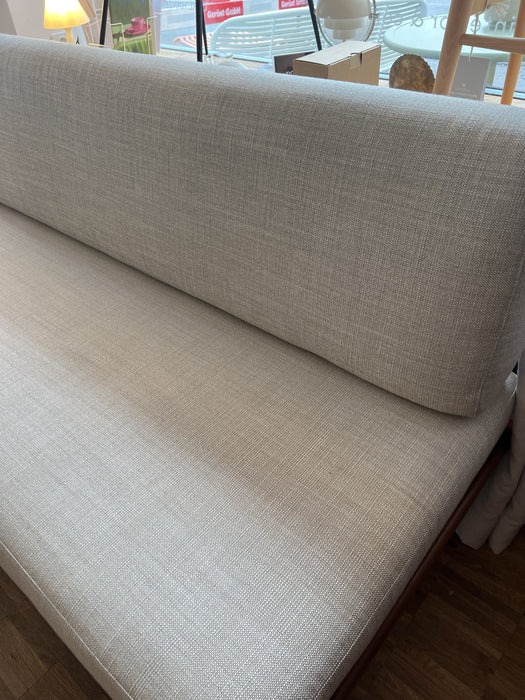 Vintage Sofa Minerva Teak P. Hvidt O. Molgaard-Nielsen für France & Son 1960er neuer Stoffbezug