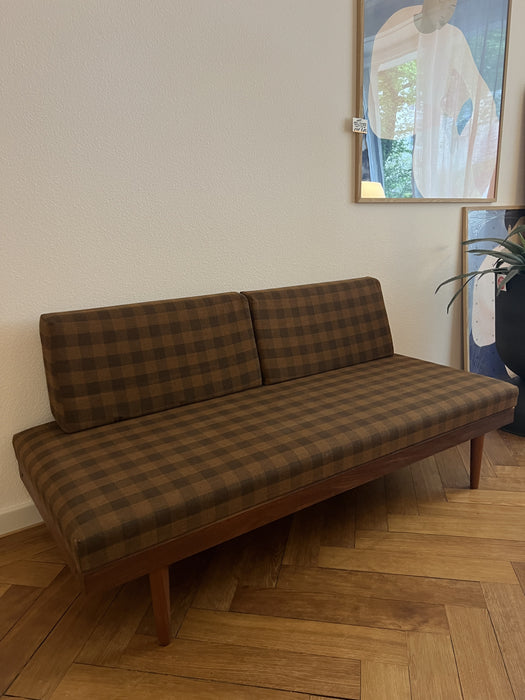 Vintage Daybed Sofa Teak Svanette mit Sidetable Ingmar Relling for Swane Ekornes 1960s