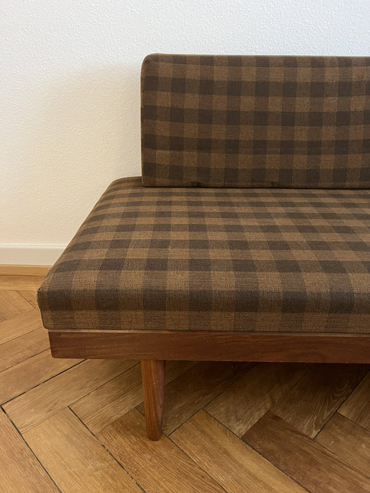 Vintage Daybed Sofa Teak Svanette mit Sidetable Ingmar Relling for Swane Ekornes 1960s