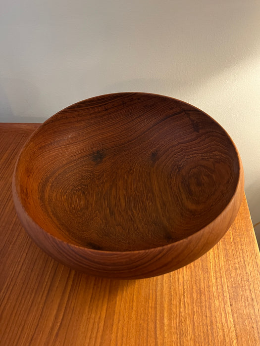 Vintage Salatset Teak 60er Schüssel und Besteck