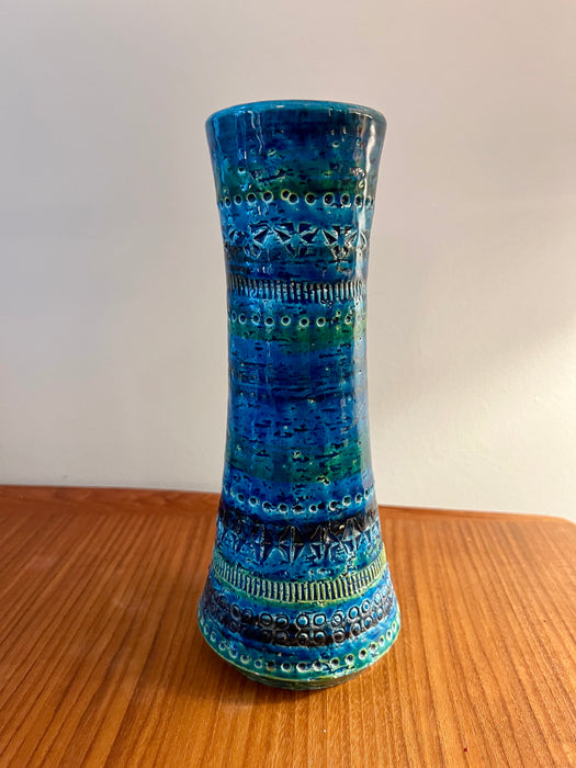 Vintage Vase Bitossi Rimini Blue Italy 60er