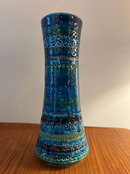 Vintage Vase Bitossi Rimini Blue Italy 60er