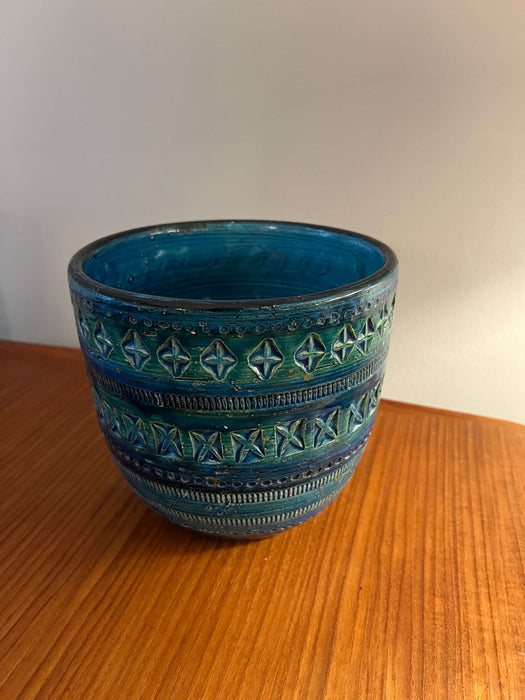 Vintage Vase Bitossi Rimini Blue Italy 60s