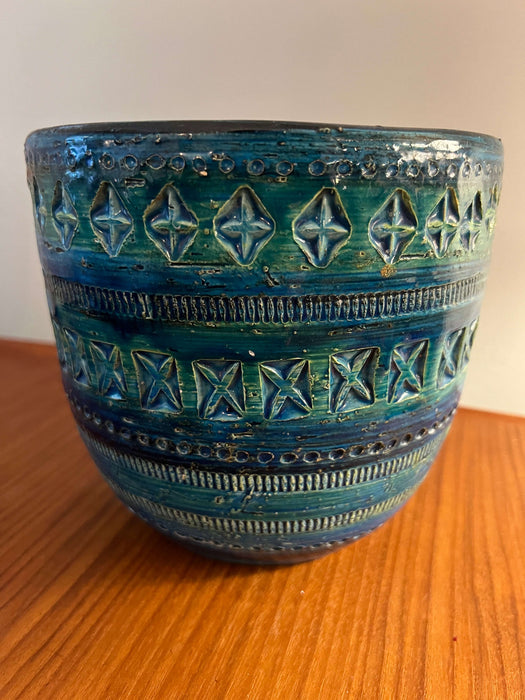 Vintage Vase Bitossi Rimini Blue Italy 60s