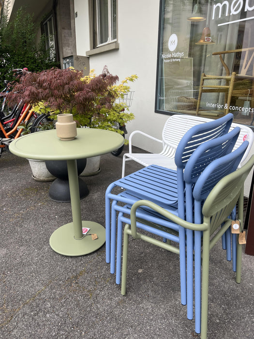 Weekend Gartenstuhl ohne Armlehne von Petite Friture bleu pigeon
