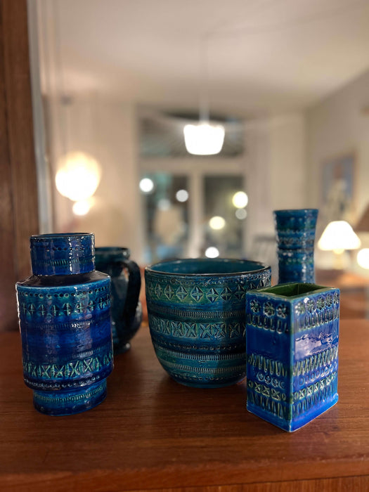 Vintage Vase Bitossi Rimini Blue Italy 60s