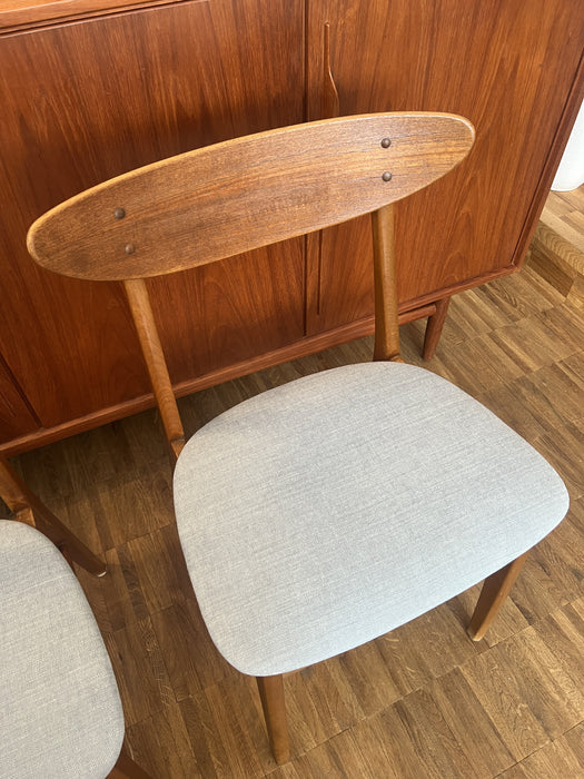 Vintage Teak Stuhl Farstrup Dänemark 60er neue Sitzpolster