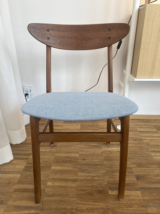 Vintage Teak Stuhl Farstrup Dänemark 60er neue Sitzpolster