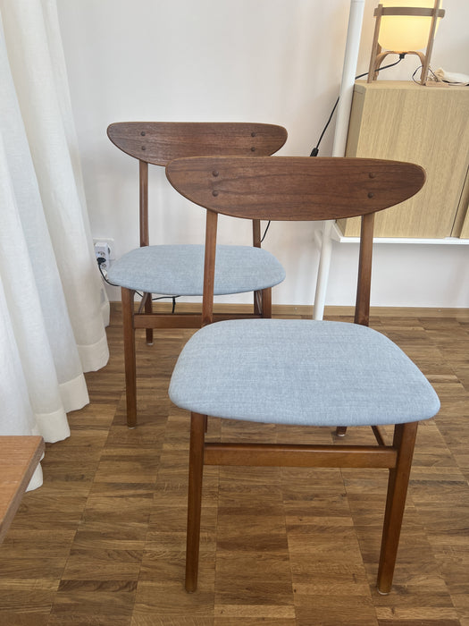 Vintage Teak Stuhl Farstrup Dänemark 60er neue Sitzpolster