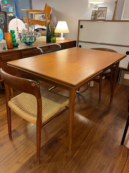 Vintage teak extendable table Denmark 60s