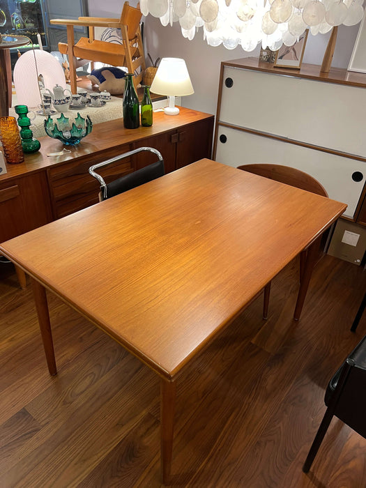 Vintage teak extendable table Denmark 60s