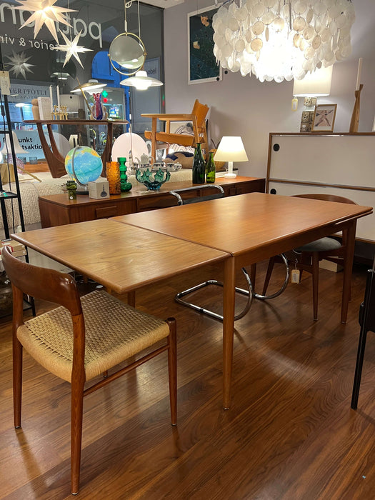Vintage teak extendable table Denmark 60s