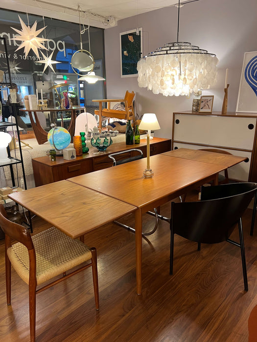 Vintage teak extendable table Denmark 60s