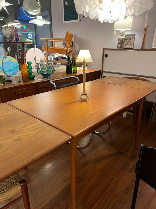 Vintage teak extendable table Denmark 60s