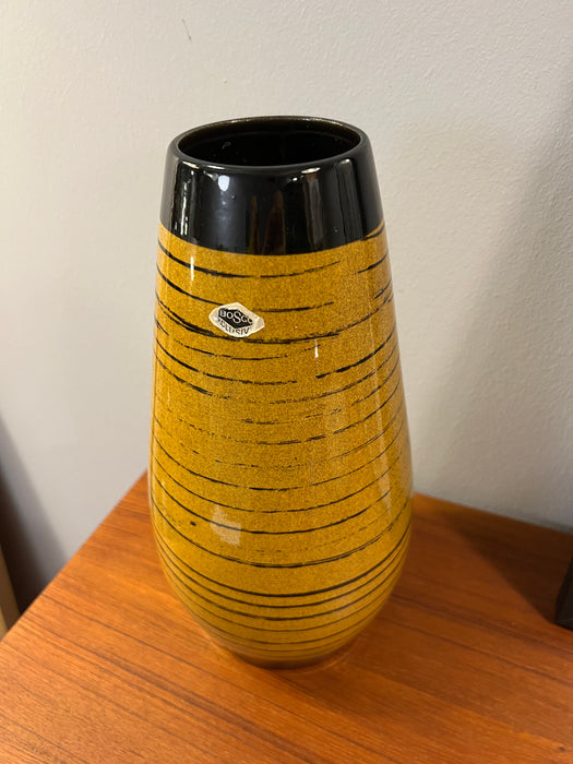 Vintage Keramik Vase Streifen 60er Jahre
